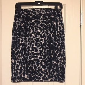 Animal Print High Waist Pencil Skirt